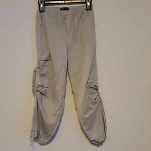 Zara Cargo Parachute Pants